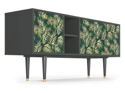 Mueble de TV - 150х69х41 cm - T5 - Sunny Palm Tree, Antracite^ Móvel De Tv