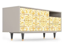 Online Mueble de TV - 125х56х41 cm - T7 - Sunshiny Tile, Areia Bege