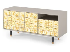 Online Mueble de TV - 125х56х41 cm - T7 - Sunshiny Tile, Areia Bege