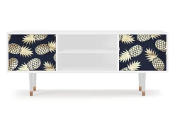 Mueble de TV - 170х69х48 cm - T2 - Sunny Pineaple, Branco^ Móvel De Tv