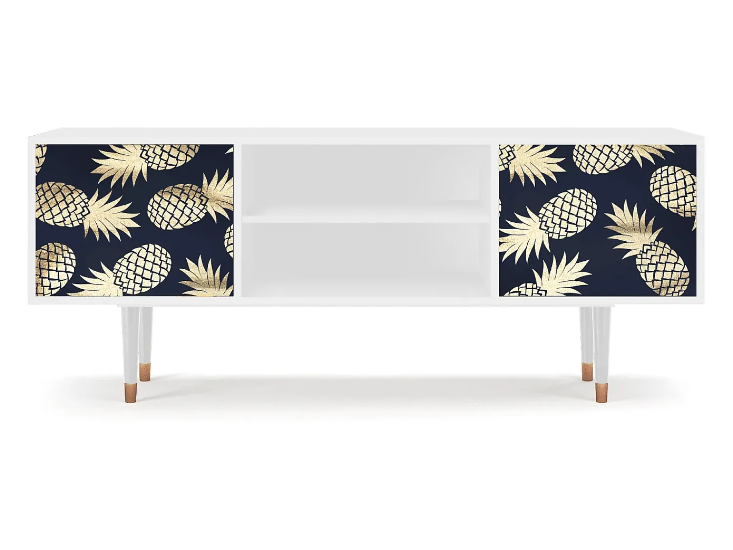 Mueble de TV - 170х69х48 cm - T2 - Sunny Pineaple, Branco^ Móvel De Tv