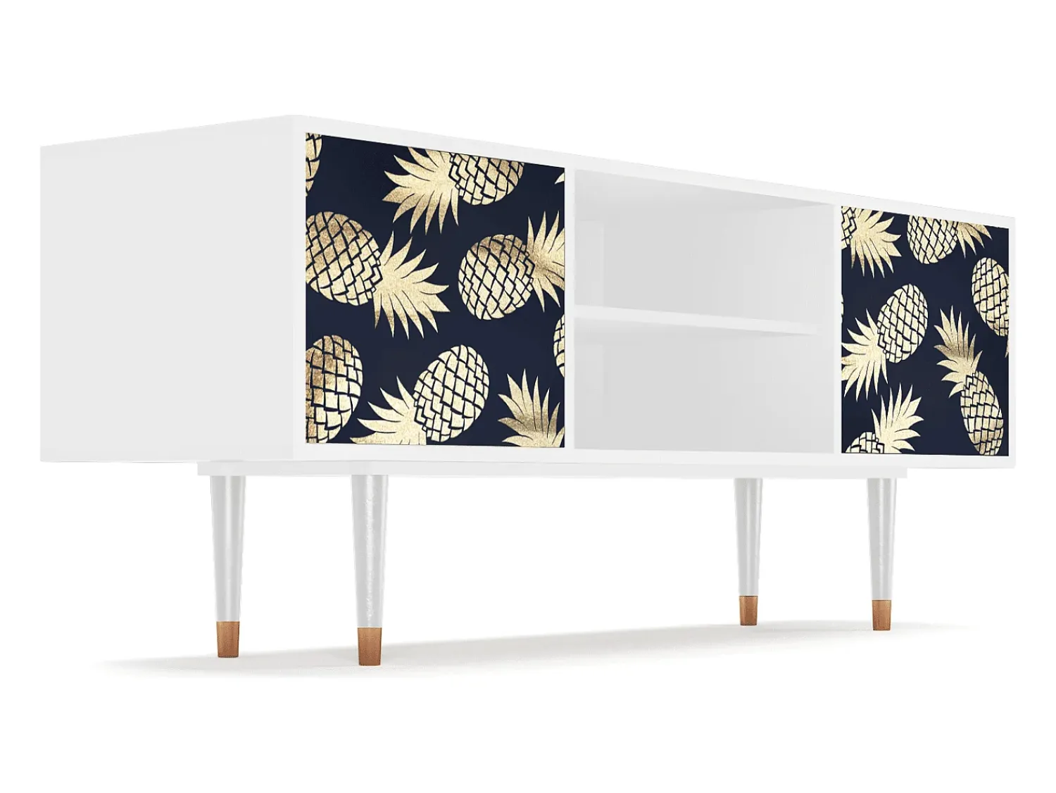 Mueble de TV - 170х69х48 cm - T2 - Sunny Pineaple, Branco^ Móvel De Tv