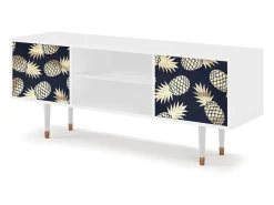 Mueble de TV - 170х69х48 cm - T2 - Sunny Pineaple, Branco^ Móvel De Tv
