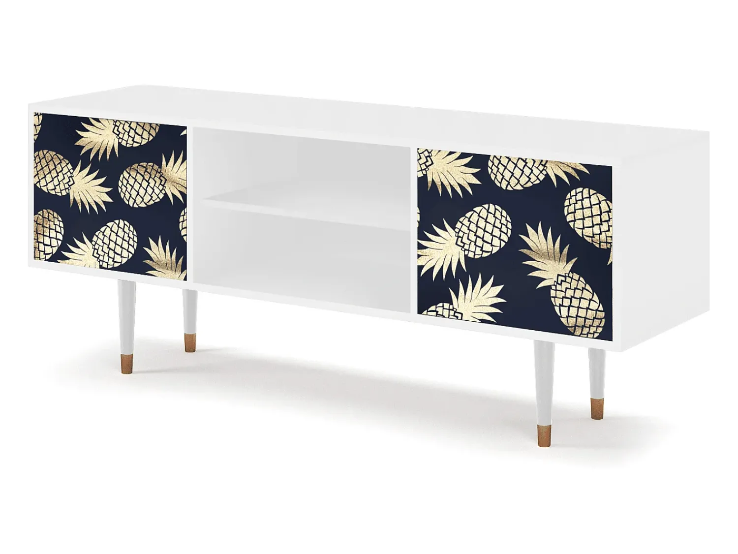 Mueble de TV - 170х69х48 cm - T2 - Sunny Pineaple, Branco^ Móvel De Tv