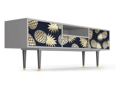 New Mueble de TV - 170х59х41 cm - T6 - Sunny Pineaple, Cinza Cinzento