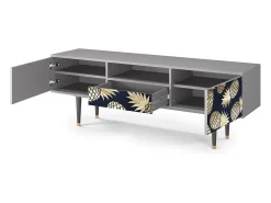New Mueble de TV - 170х59х41 cm - T6 - Sunny Pineaple, Cinza Cinzento