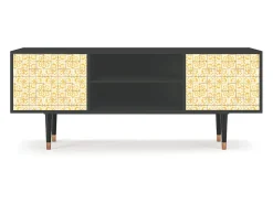 Móvel De Tv| Mueble de TV - 170х69х48 cm - T2 - Sunshiny Tile, Antracite Cinza antracite