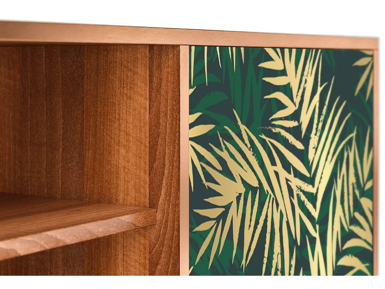 Sale Mueble de TV - 170х69х48 cm - T2 - Sunny Palm Tree, Nogueira Castanho