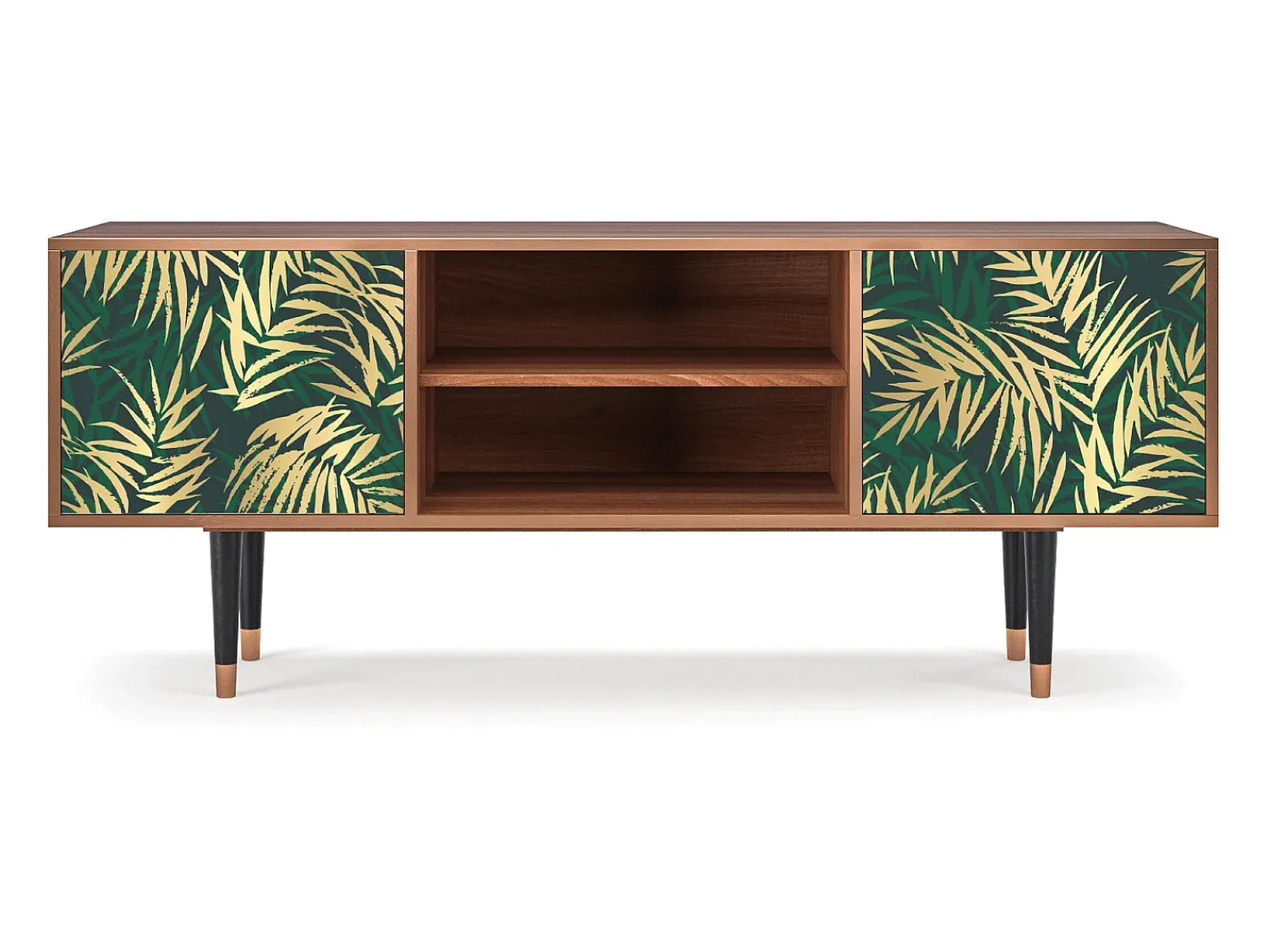Sale Mueble de TV - 170х69х48 cm - T2 - Sunny Palm Tree, Nogueira Castanho