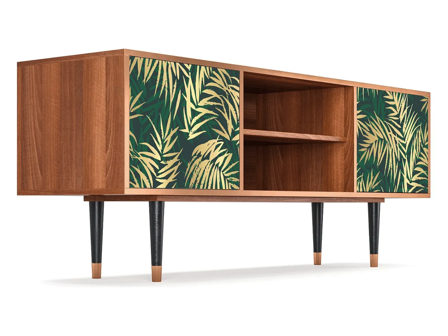 Sale Mueble de TV - 170х69х48 cm - T2 - Sunny Palm Tree, Nogueira Castanho