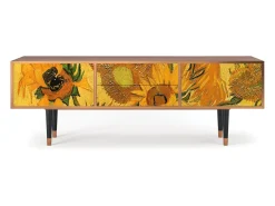 Móvel De Tv* Mueble de TV - 170х59х48 cm - T4 - Sunflowers, Nogueira Castanho