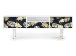 Móvel De Tv| Mueble de TV - 170х59х41 cm - T6 - Sunny Pineaple, Branco Bege