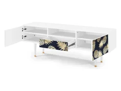 Móvel De Tv| Mueble de TV - 170х59х41 cm - T6 - Sunny Pineaple, Branco Bege