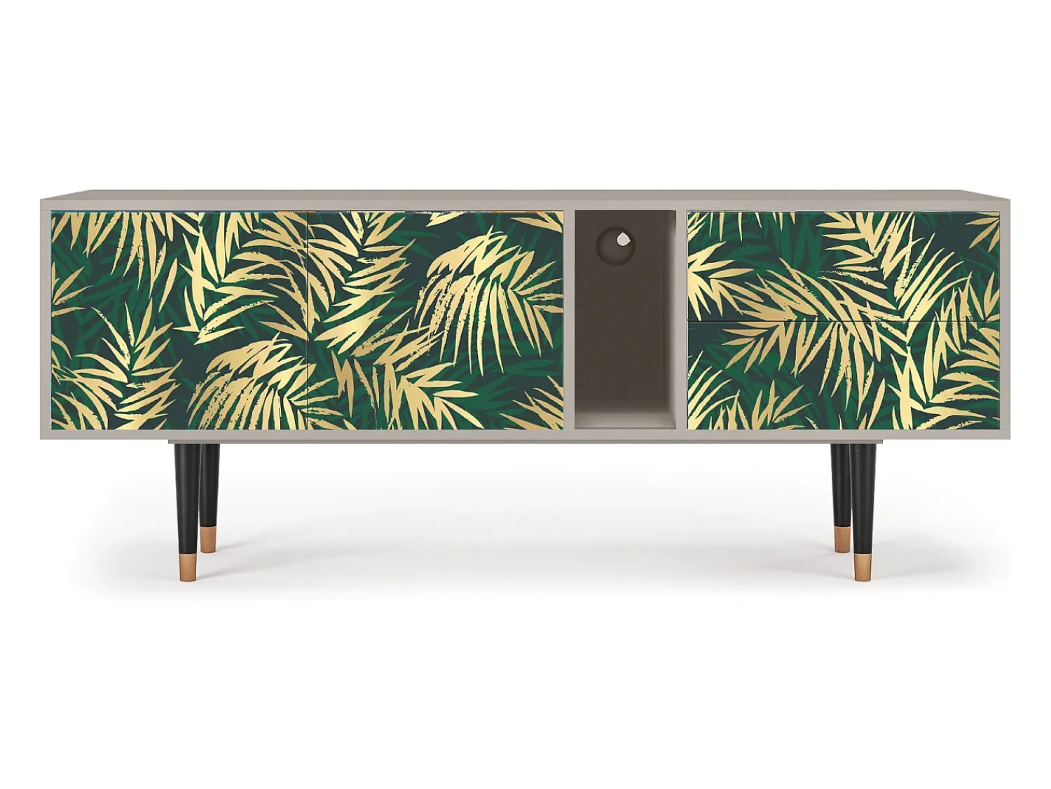 Mueble de TV - 170х69х48 cm - T1 - Sunny Palm Tree, Areia^ Móvel De Tv