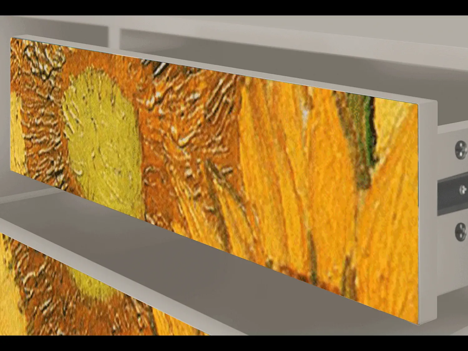 Mueble de TV - 170х59х48 cm - T4 - Sunflowers, Areia Bege