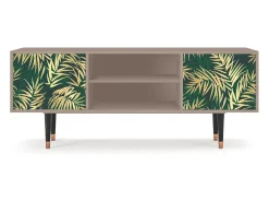 Móvel De Tv| Mueble de TV - 170х69х48 cm - T2 - Sunny Palm Tree, Latte Bege
