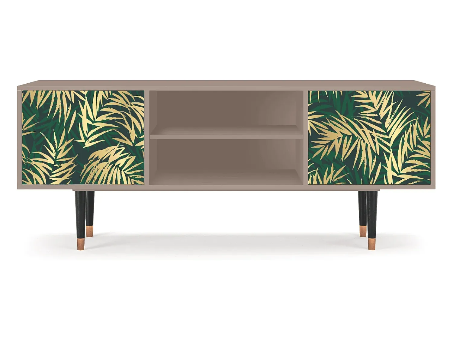 Móvel De Tv| Mueble de TV - 170х69х48 cm - T2 - Sunny Palm Tree, Latte Bege
