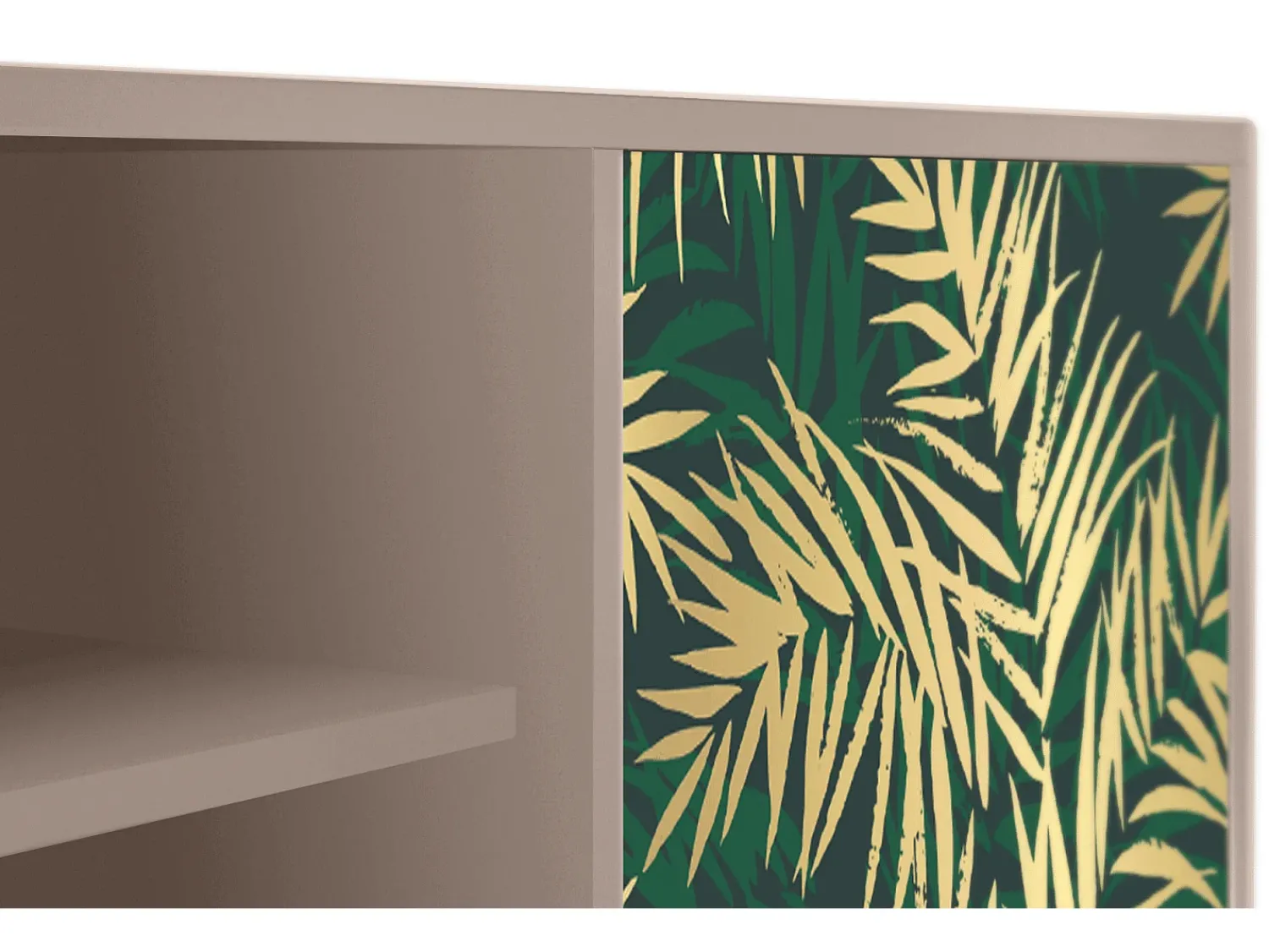 Móvel De Tv| Mueble de TV - 170х69х48 cm - T2 - Sunny Palm Tree, Latte Bege