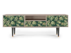 Móvel De Tv* Mueble de TV - 170х59х41 cm - T6 - Sunny Palm Tree, Latte Bege