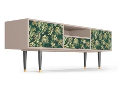 Móvel De Tv* Mueble de TV - 170х59х41 cm - T6 - Sunny Palm Tree, Latte Bege