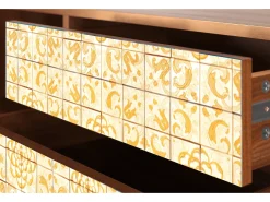Móvel De Tv* Mueble de TV - 170х59х48 cm - T4 - Sunshiny Tile, Nogueira Castanho