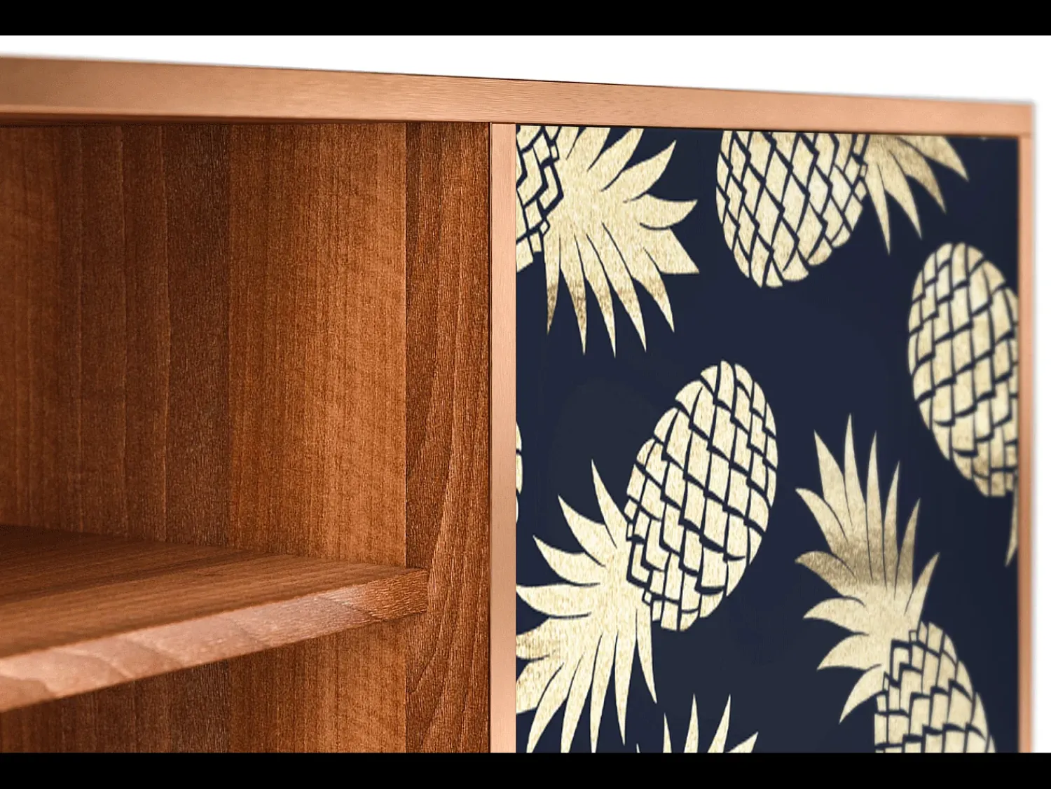 Outlet Mueble de TV - 170х69х48 cm - T2 - Sunny Pineaple, Nogueira Castanho