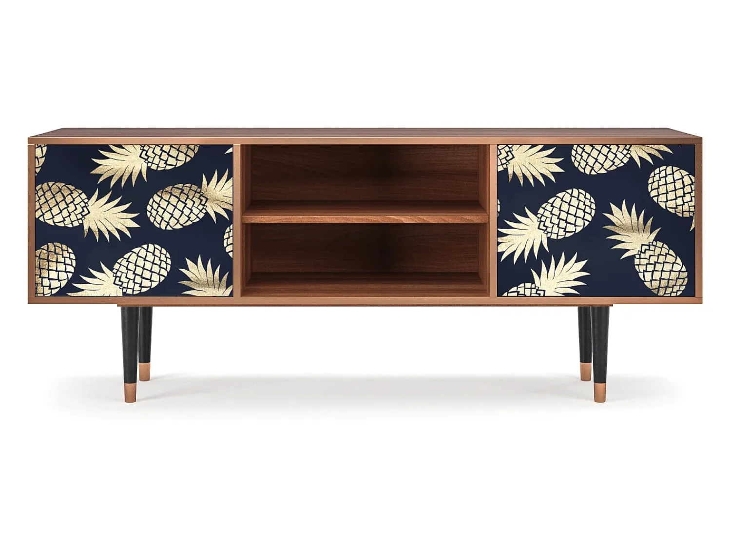 Outlet Mueble de TV - 170х69х48 cm - T2 - Sunny Pineaple, Nogueira Castanho