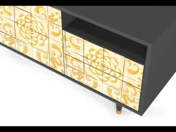 Mueble de TV - 125х56х41 cm - T7 - Sunshiny Tile, Antracite^ Móvel De Tv