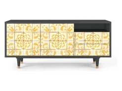 Mueble de TV - 125х56х41 cm - T7 - Sunshiny Tile, Antracite^ Móvel De Tv