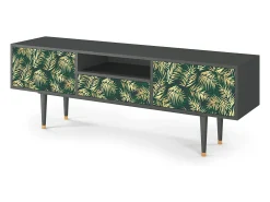 New Mueble de TV - 170х59х41 cm - T6 - Sunny Palm Tree, Antracite Cinza antracite
