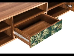 Mueble de TV - 170х59х41 cm - T6 - Sunny Palm Tree, Nogueira^ Móvel De Tv
