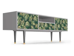 Mueble de TV - 170х59х41 cm - T6 - Sunny Palm Tree, Cinza^ Móvel De Tv