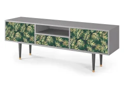 Mueble de TV - 170х59х41 cm - T6 - Sunny Palm Tree, Cinza^ Móvel De Tv