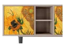 Mueble de TV - 150х69х41 cm - T5 - Sunflowers, Latte^ Móvel De Tv
