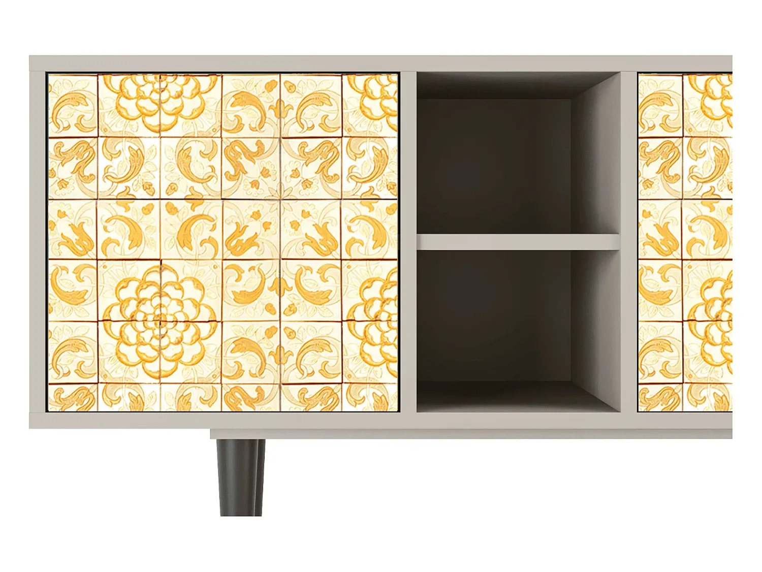 Best Mueble de TV - 150х69х41 cm - T5 - Sunshiny Tile, Areia Bege