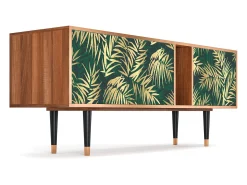 Móvel De Tv| Mueble de TV - 170х69х48 cm - T1 - Sunny Palm Tree, Nogueira Castanho