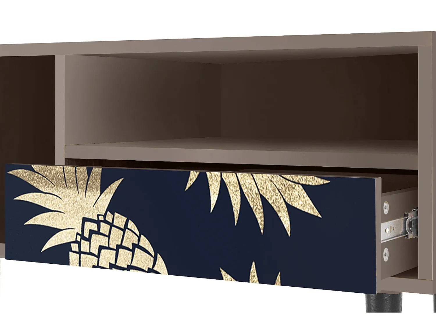 Sale Mueble de TV - 115х59х48 cm - T3 - Sunny Pineaple, Latte Bege