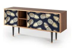 Móvel De Tv* Mueble de TV - 150х69х41 cm - T5 - Sunny Pineaple, Nogueira Castanho