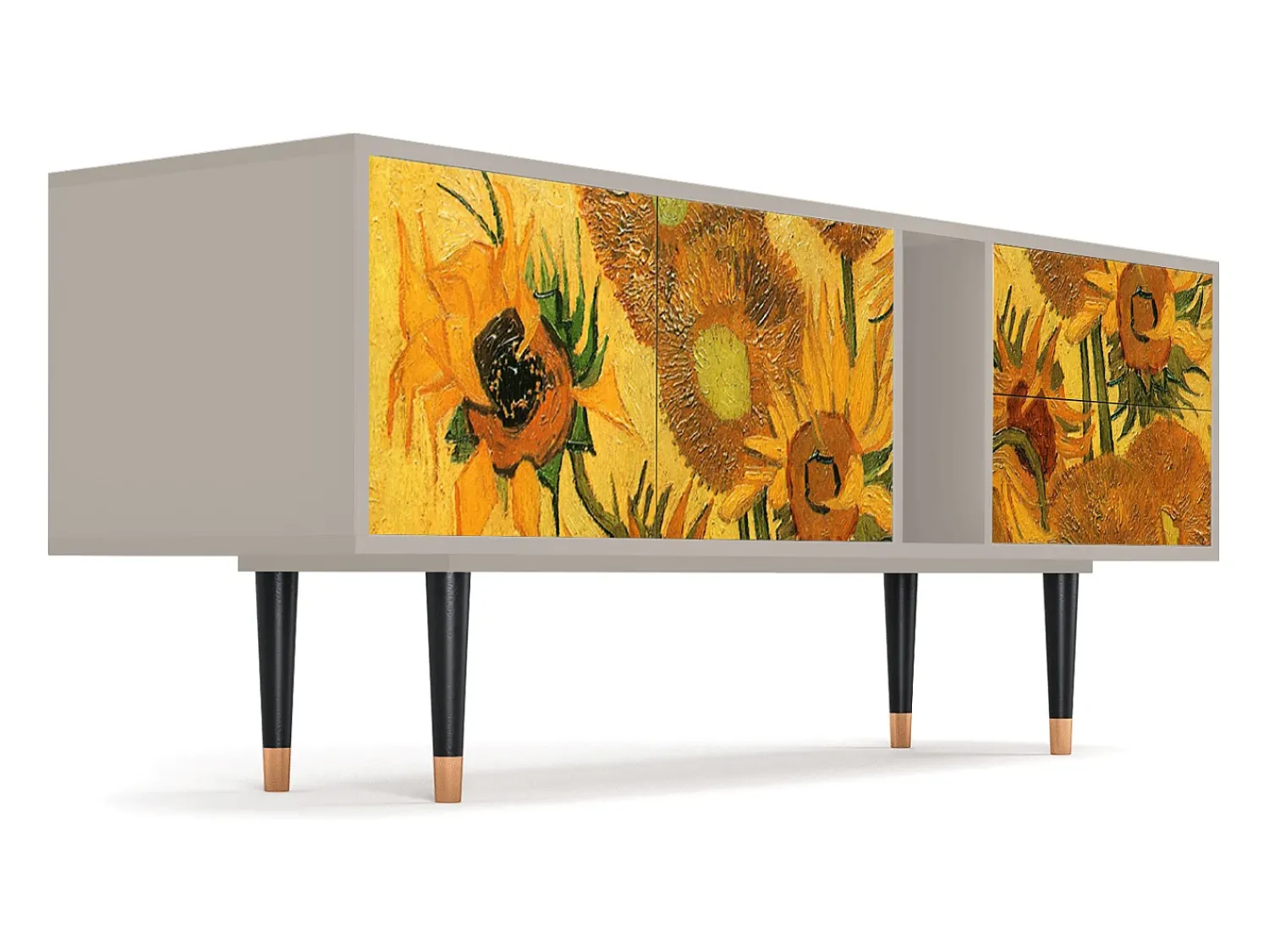 Mueble de TV - 170х69х48 cm - T1 - Sunflowers, Areia^ Móvel De Tv