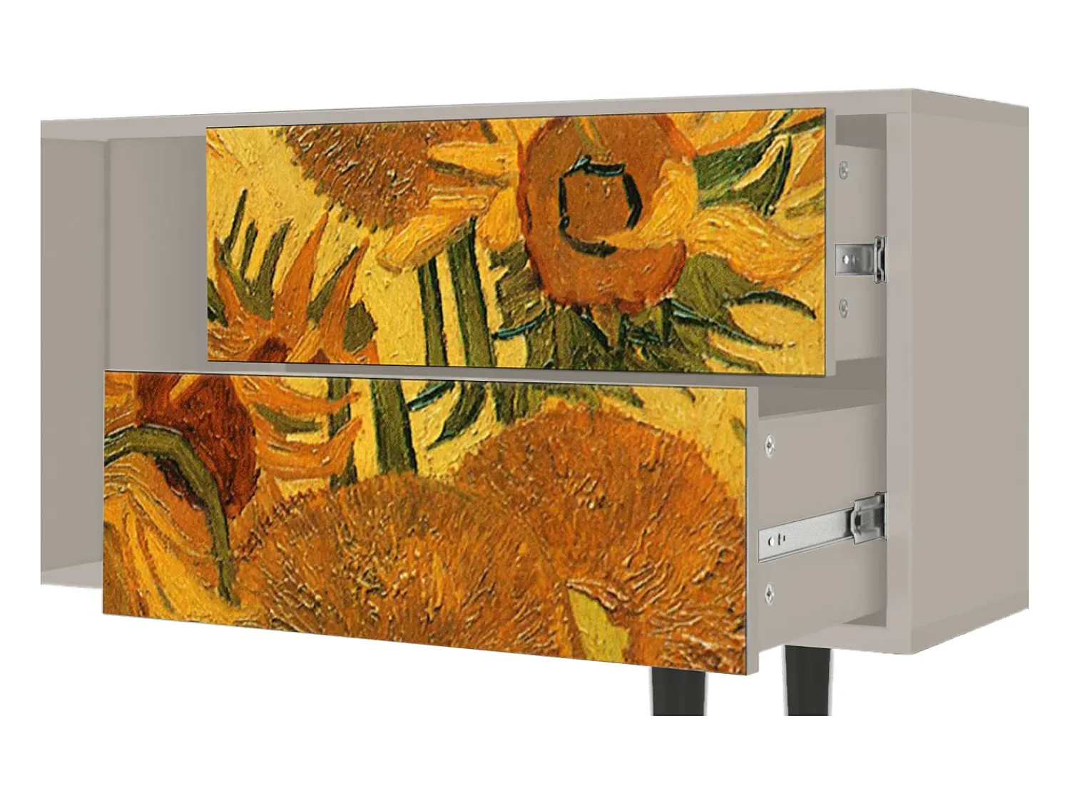 Mueble de TV - 170х69х48 cm - T1 - Sunflowers, Areia^ Móvel De Tv