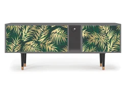 Clearance Mueble de TV - 170х69х48 cm - T1 - Sunny Palm Tree, Cinza Cinzento