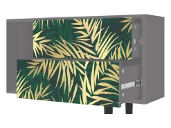 Clearance Mueble de TV - 170х69х48 cm - T1 - Sunny Palm Tree, Cinza Cinzento