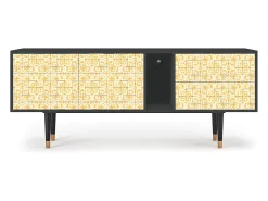Móvel De Tv* Mueble de TV - 170х69х48 cm - T1 - Sunshiny Tile, Antracite Cinza antracite