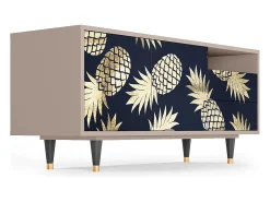 Clearance Mueble de TV - 125х56х41 cm - T7 - Sunny Pineaple, Latte Bege
