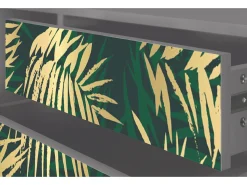 Mueble de TV - 170х59х48 cm - T4 - Sunny Palm Tree, Cinza^ Móvel De Tv