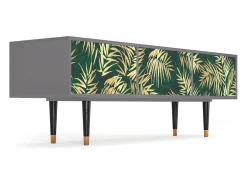 Mueble de TV - 170х59х48 cm - T4 - Sunny Palm Tree, Cinza^ Móvel De Tv