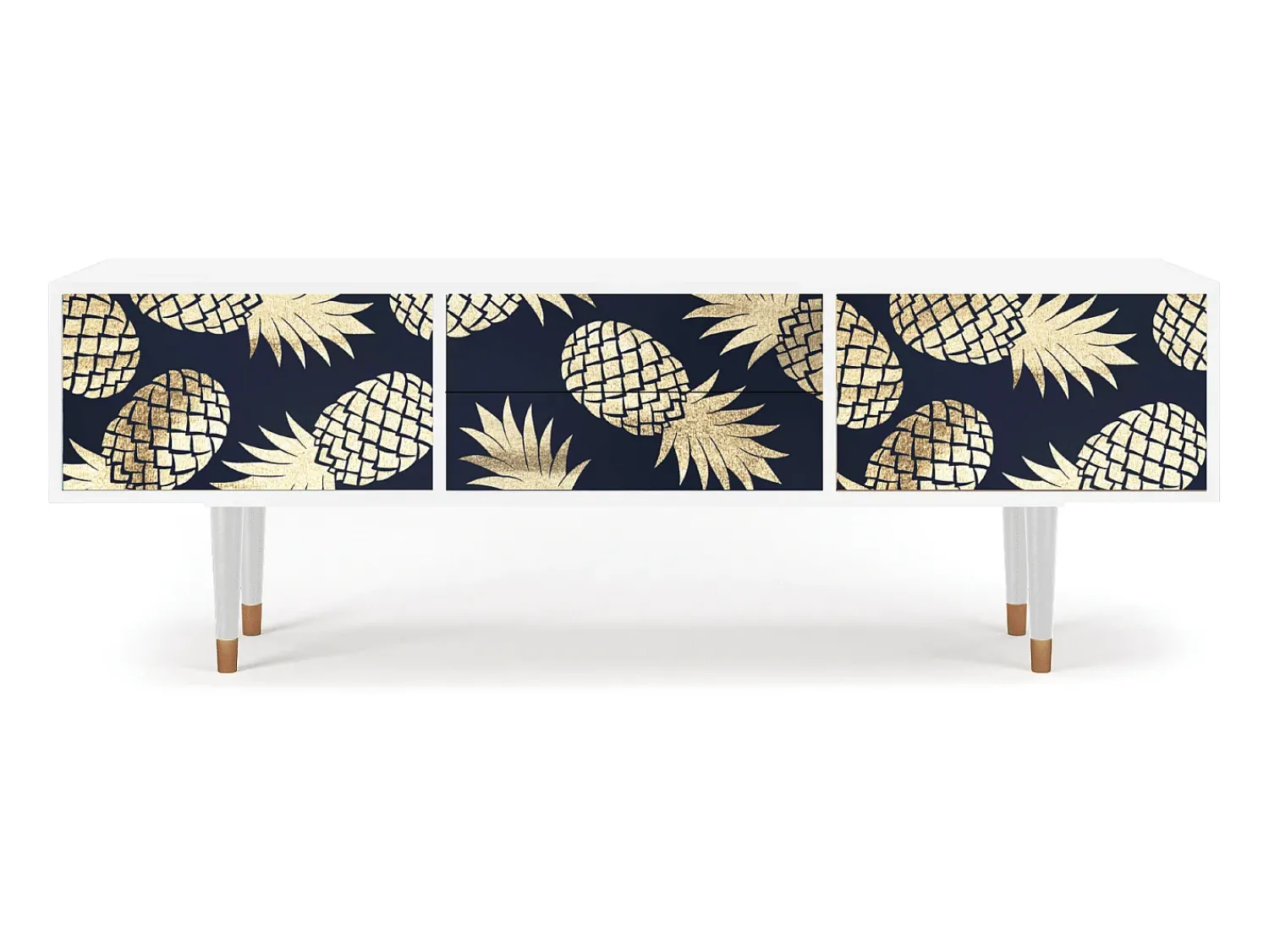 Mueble de TV - 170х59х48 cm - T4 - Sunny Pineaple, Branco^ Móvel De Tv