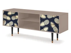 Móvel De Tv| Mueble de TV - 170х69х48 cm - T2 - Sunny Pineaple, Latte Bege