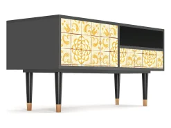 Mueble de TV - 115х59х48 cm - T3 - Sunshiny Tile, Antracite Cinza antracite