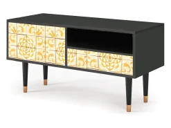 Mueble de TV - 115х59х48 cm - T3 - Sunshiny Tile, Antracite Cinza antracite